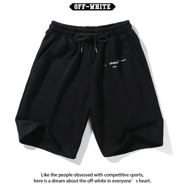 Off-White Circle Logo Drawstring Shorts White - 12