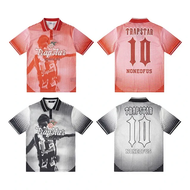 Trapstar Football Jerseys Graphic Mesh Jersey product detail image 1