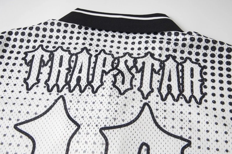 Trapstar Graphic Print Long-Sleeve Jersey in Blue Multicolor - 9