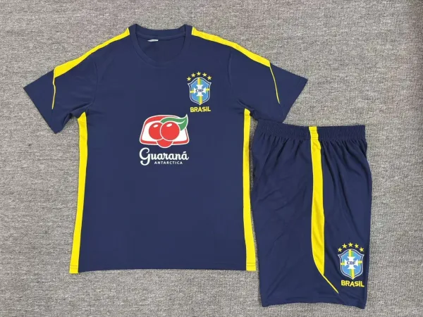 CBF Brazil National Team Training Kit Blue Yellow Sets - 5