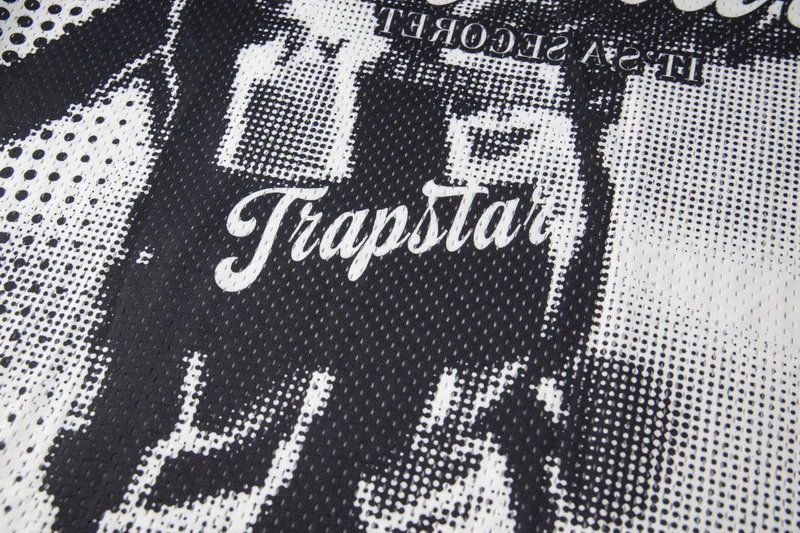 Trapstar Graphic Print Long-Sleeve Jersey in Blue Multicolor - 15