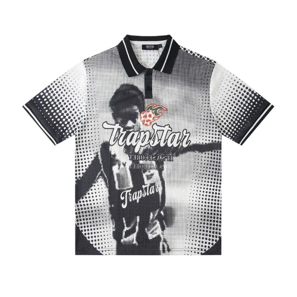 Trapstar Graphic Print Long-Sleeve Jersey in Blue Multicolor - 6