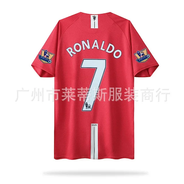 Manchester United Football Jerseys 2007–08 Home Retro Jersey product detail image 8