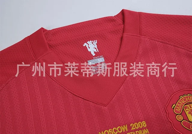 Manchester United Football Jerseys 2007–08 Home Retro Jersey product detail image 16