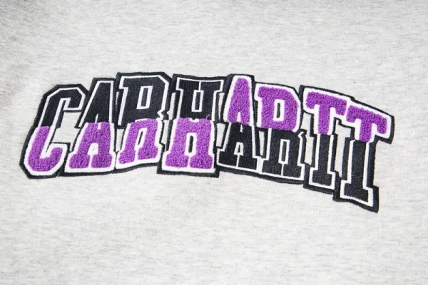 Carhartt Work In Progress Carhartt WIP Arch Logo Hoodie Gray Hoodie - 11