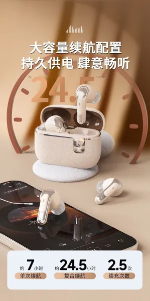 Design TWS Earbuds Beige Skin-Tone True Wireless Earphones - 3