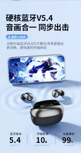 Design TWS Earbuds with Charging Case Black - 13