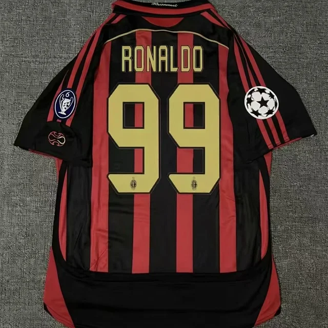 AC Milan Football Jerseys 2006–07 retro home/away player jersey product detail image 7