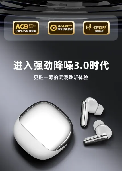 Design ACAVITY S17 Headset Pro Ultimate Black Tws Earbuds - 3