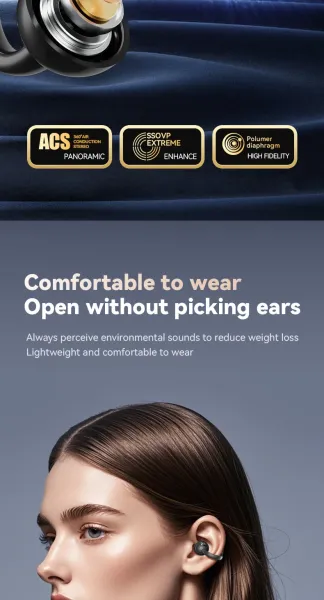 Design High-End TWS Earbuds Black True Wireless Earbuds Tws Earbuds - 8