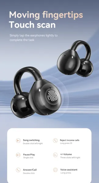 Design High-End TWS Earbuds Black True Wireless Earbuds Tws Earbuds - 16