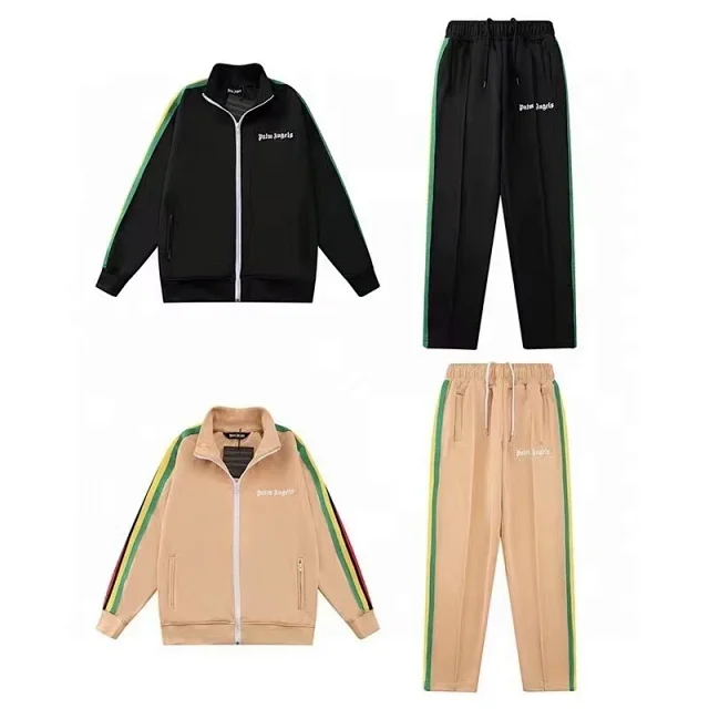 Palm Angels Tracksuits Side-stripe zip track jacket and pants set product detail image 3