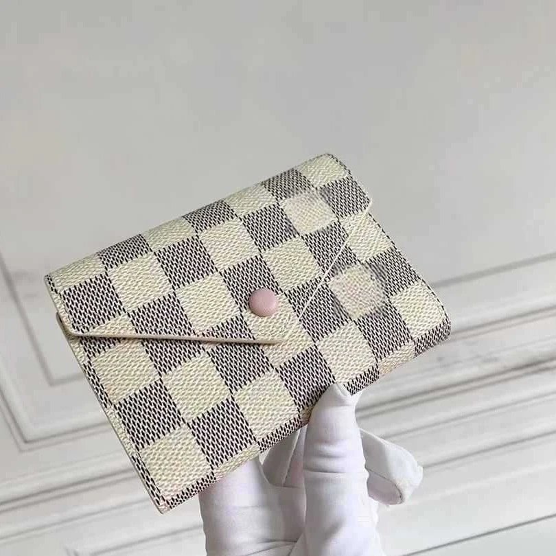 Unbranded Wallets & Card Holders Envelope flap snap wallet with checkerboard pattern image 3