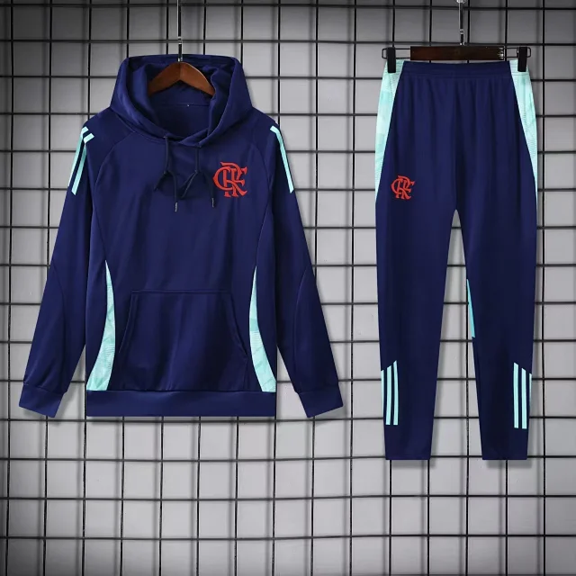 Real Madrid Tracksuits Hooded football crest tracksuit product detail image 14