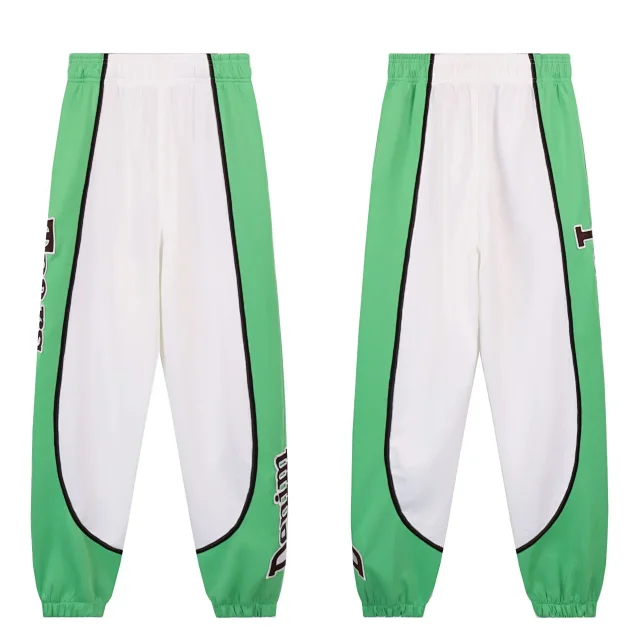 Unbranded Trousers Color-blocked elastic-cuff track pants product detail image 7
