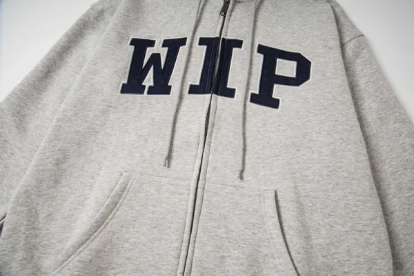 Design WIP Arch Logo Zip-Up Hoodie Black Hoodie - 12