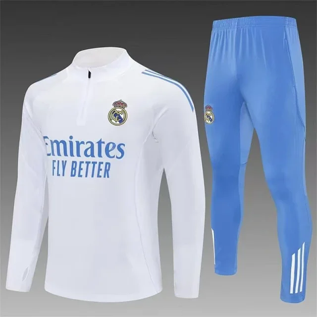 Real Madrid Tracksuits Long-sleeve half-zip football training set product detail image 9