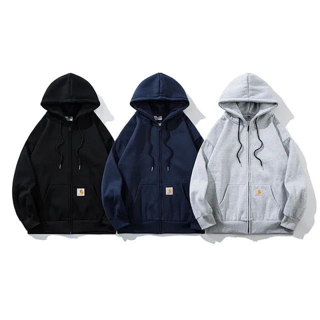 Carhartt Hoodies & Sweatshirts Zip-up hooded sweatshirt with kangaroo pockets product detail image 2