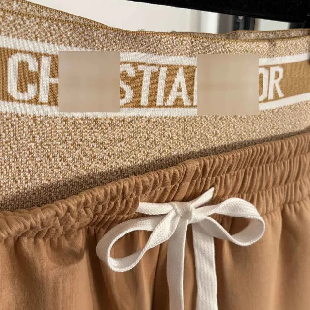 Dior Matching Sets Three-piece logo-print zip jacket, cropped tank top and side-stripe trousers set product detail image 9
