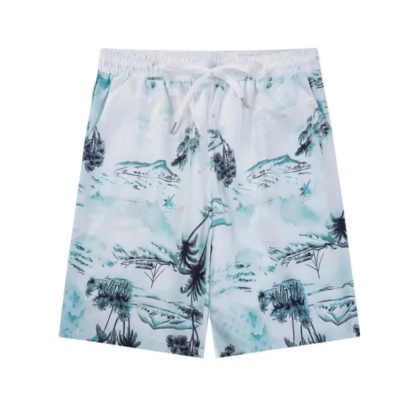 Design Embroidered Patch Shorts White - 5