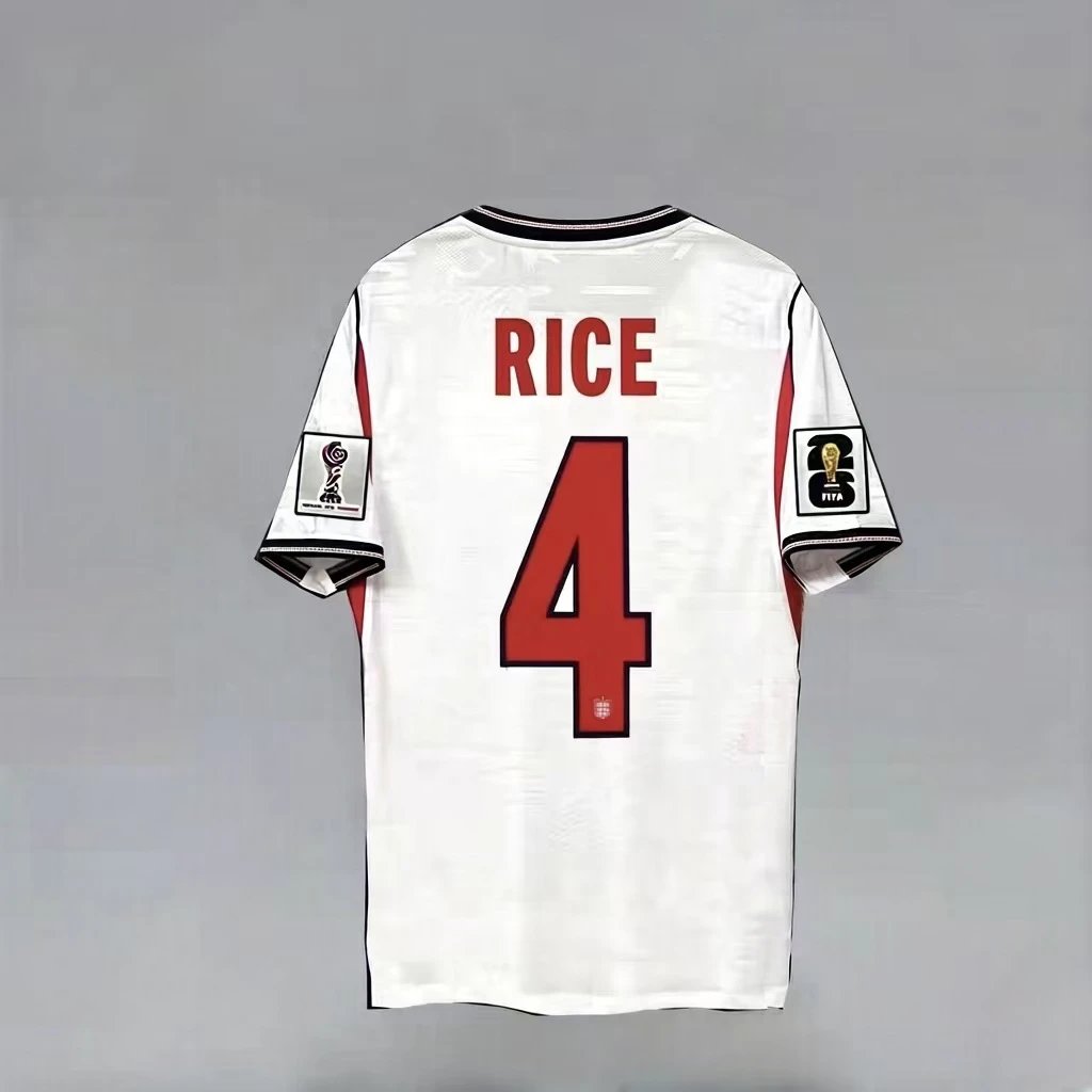 England Football Association 2002 World Cup Away Jersey White / Red