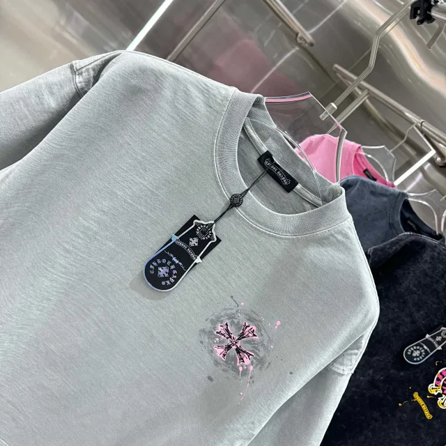 Chrome Hearts T-Shirts Oversized crewneck T-shirt with cross graphic print product detail image 15