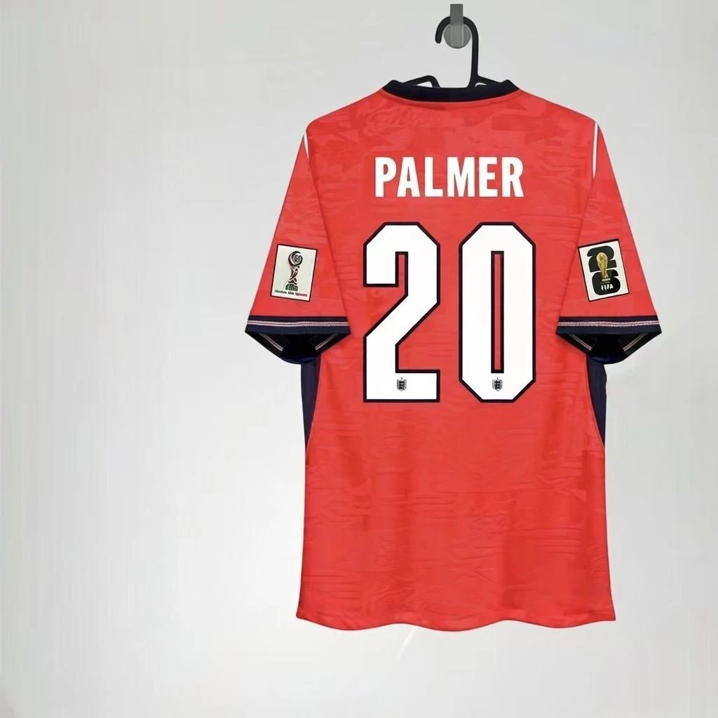 England Football Association 2002 World Cup Away Jersey Red Palmer #20