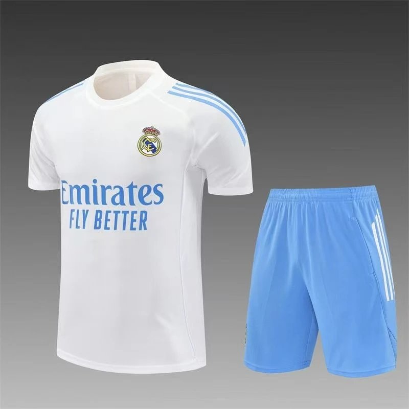 Real Madrid Matching Sets Short-Sleeve Football Jersey and Shorts Set — Real Madrid 3