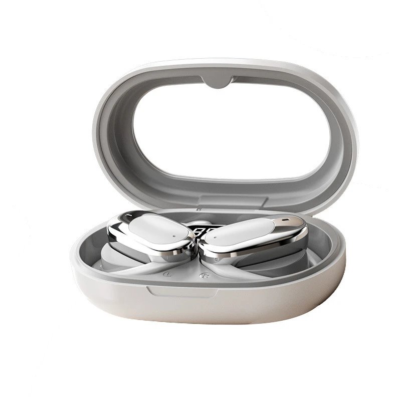 Design TWS Earbuds with Metallic Finish White / Gray True Wireless Earphones