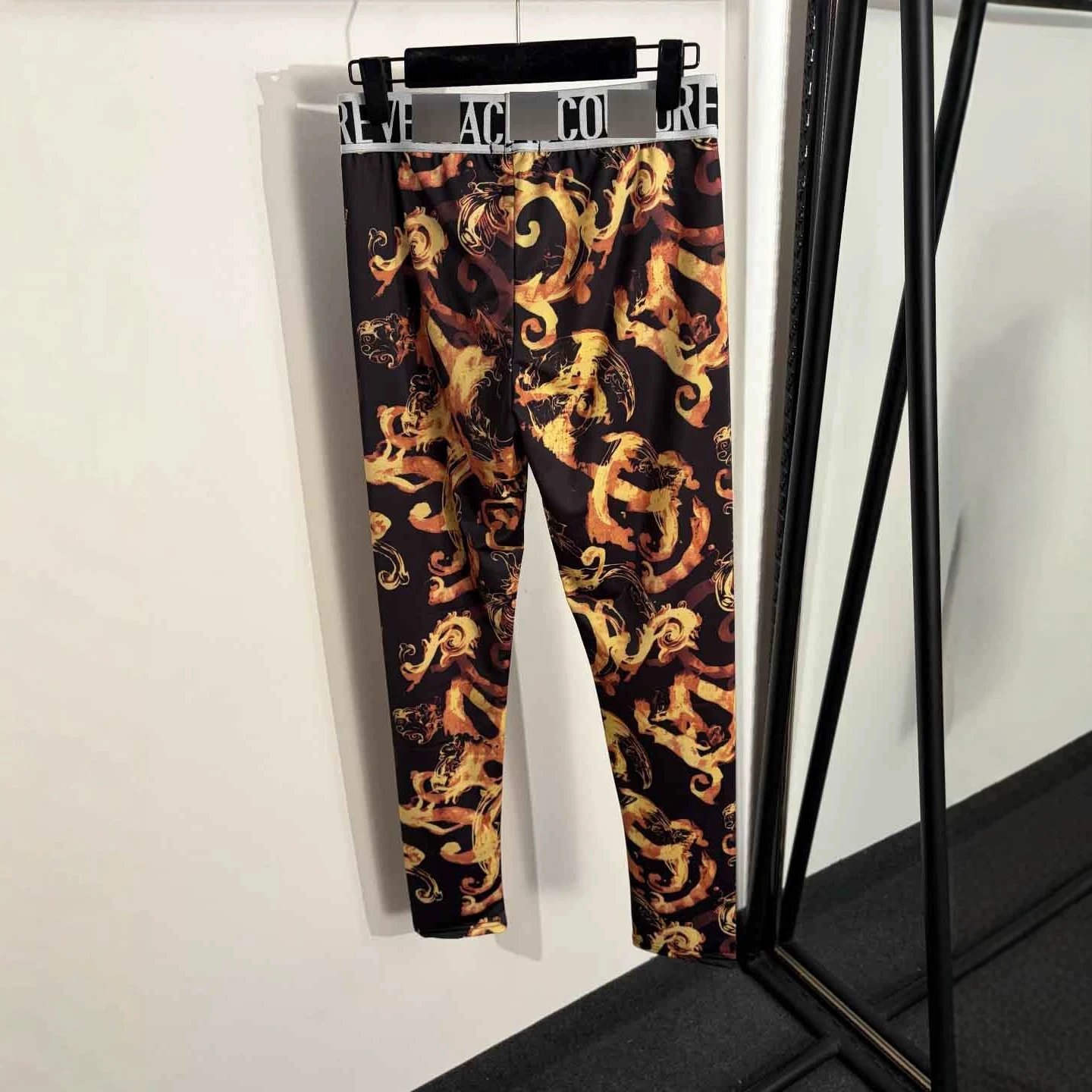 Versace Jeans Couture Trousers Slim-Fit Baroque and Leopard Print Leggings image 4