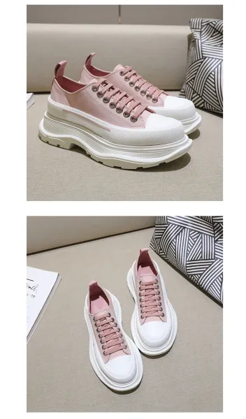 Alexander McQueen Oversized Platform Sneakers Royal Blue and White Chunky Sneakers - 23