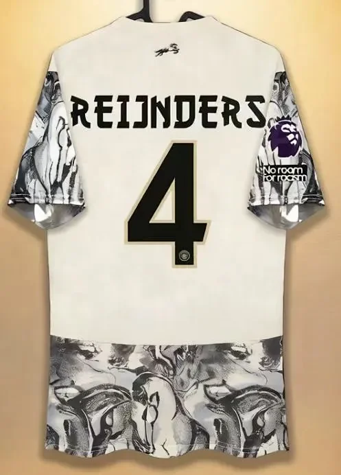Puma Football Jerseys Cream graphic jersey with player name and number print product detail image 3
