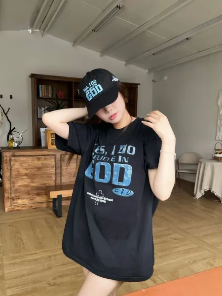 Design Yes, I Do Believe In God Embroidered Black Baseball Cap - 24