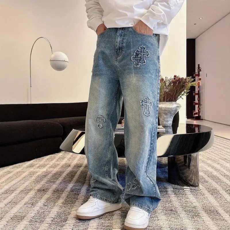 Denim Cross Embroide