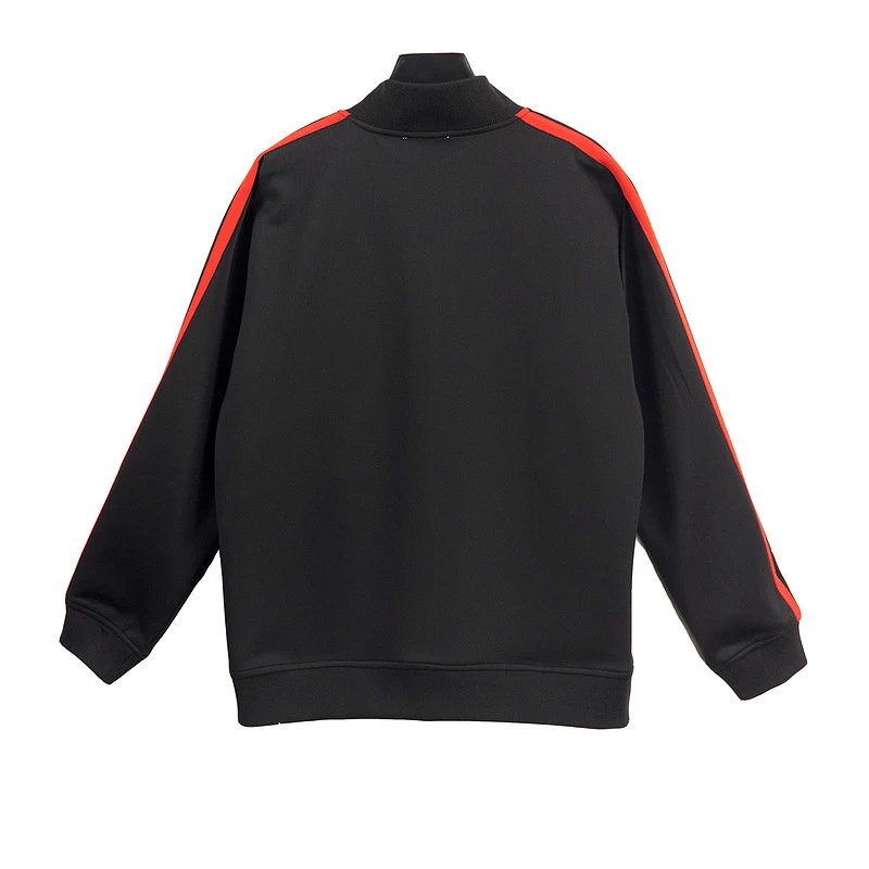 Palm Angels Track Jacket Black with Green and Yellow Stripes Outerwear - 8