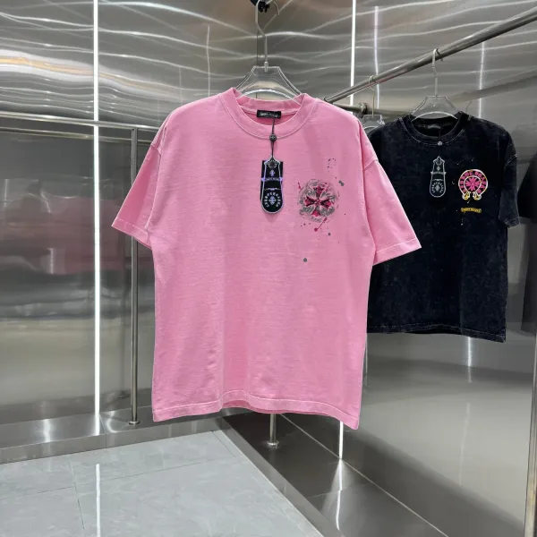 Chrome Hearts Cross Print Washed T-Shirt Beige - 22