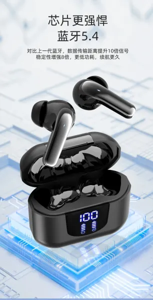 Design SF-EARS Direction Sound Digital Display TWS Earbuds Black Tws Earbuds - 10