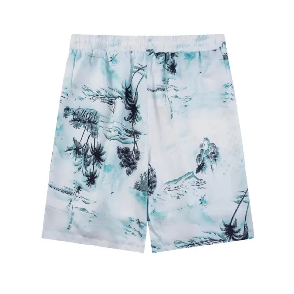 Design Embroidered Patch Shorts White - 6