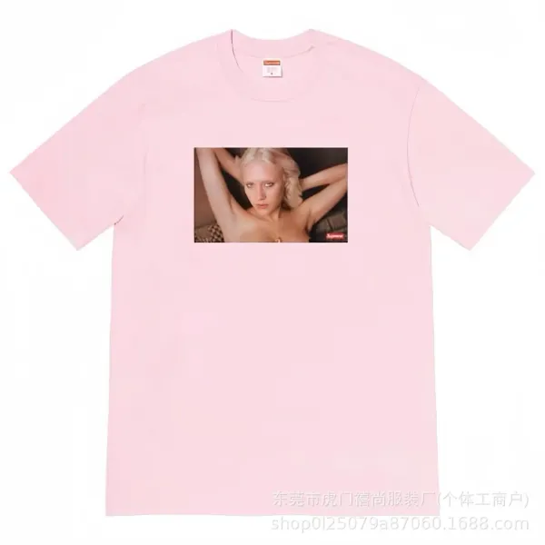 Supreme Gun Print Beige T-Shirt - 14