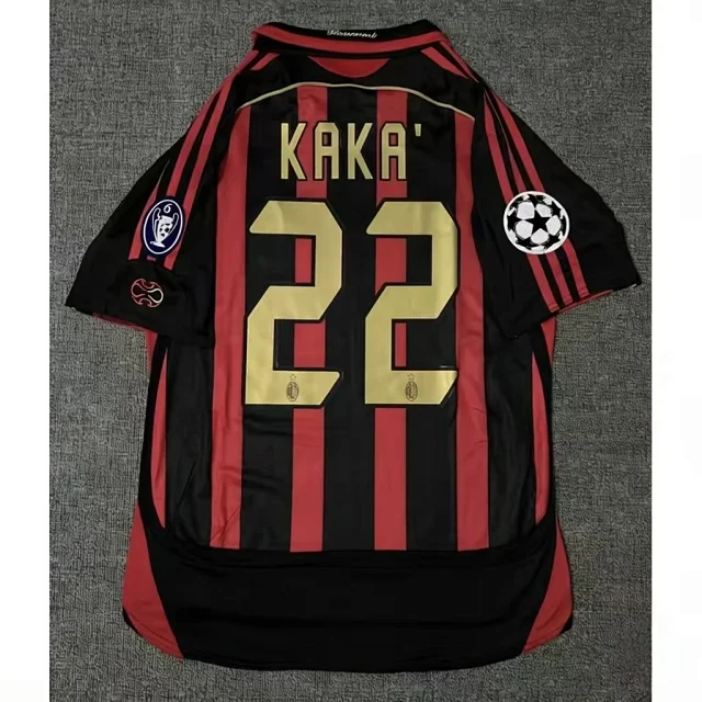 AC Milan Football Jerseys 2006–07 retro home/away player jersey product detail image 5