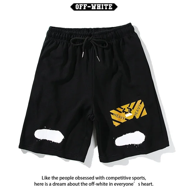 Off-White Shorts Drawstring graphic-print product detail image 9