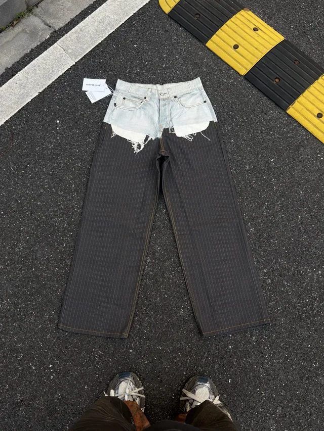 Unbranded Jeans Loose-fit printed with button details product detail image 4