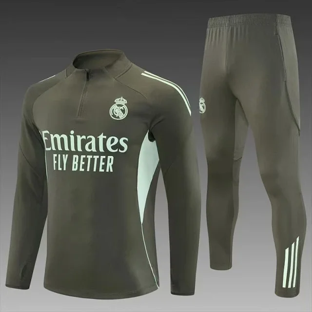 Real Madrid Tracksuits Long-sleeve half-zip football training set product detail image 10