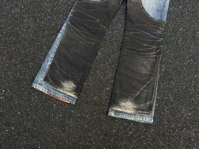 Unbranded Jeans Loose-fit printed with button details product detail image 24