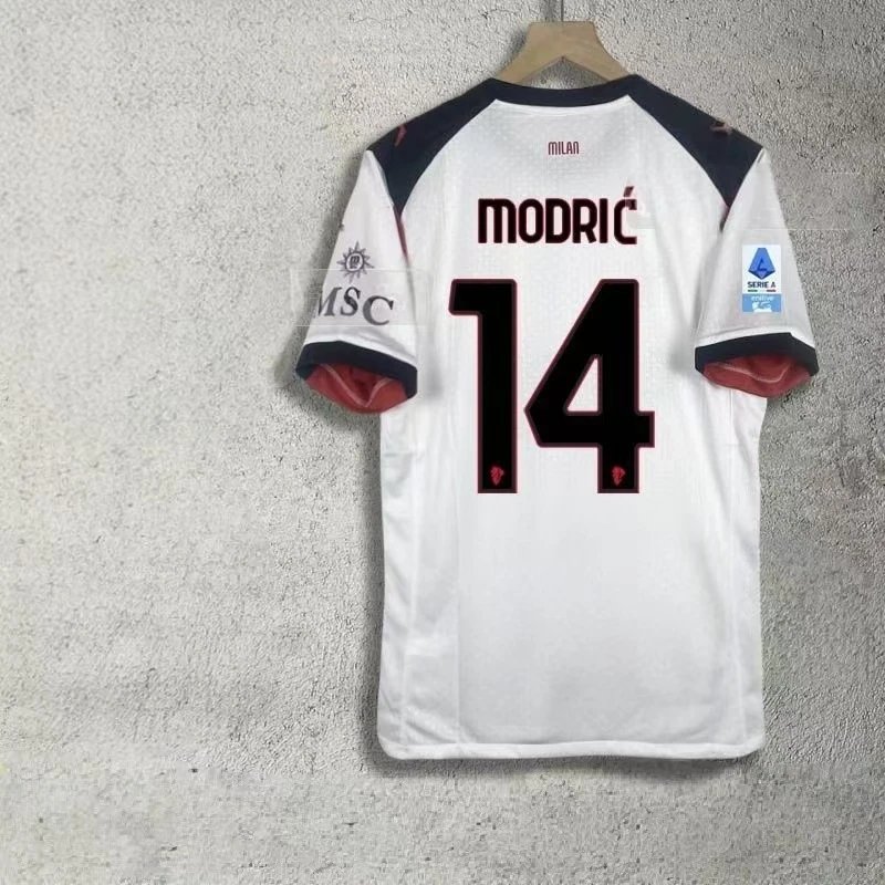 AC Milan Modrić #14 Away Jersey White