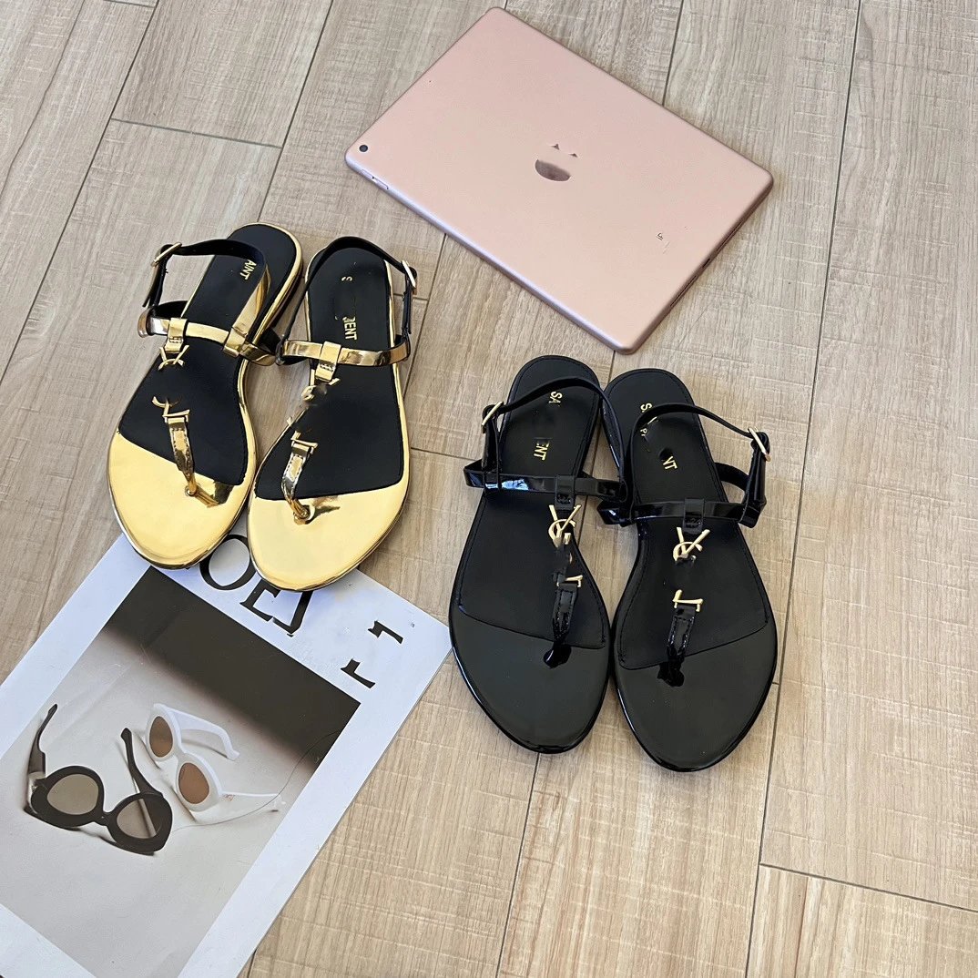 Zent T-Strap Gold Bl