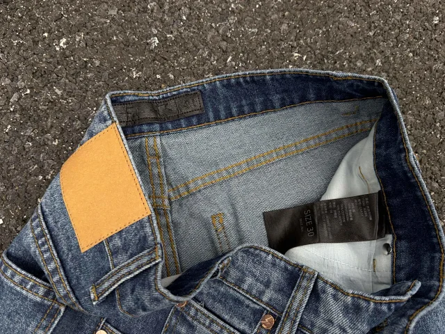 Unbranded Jeans Washed denim with lightning bolt graphics product detail image 17