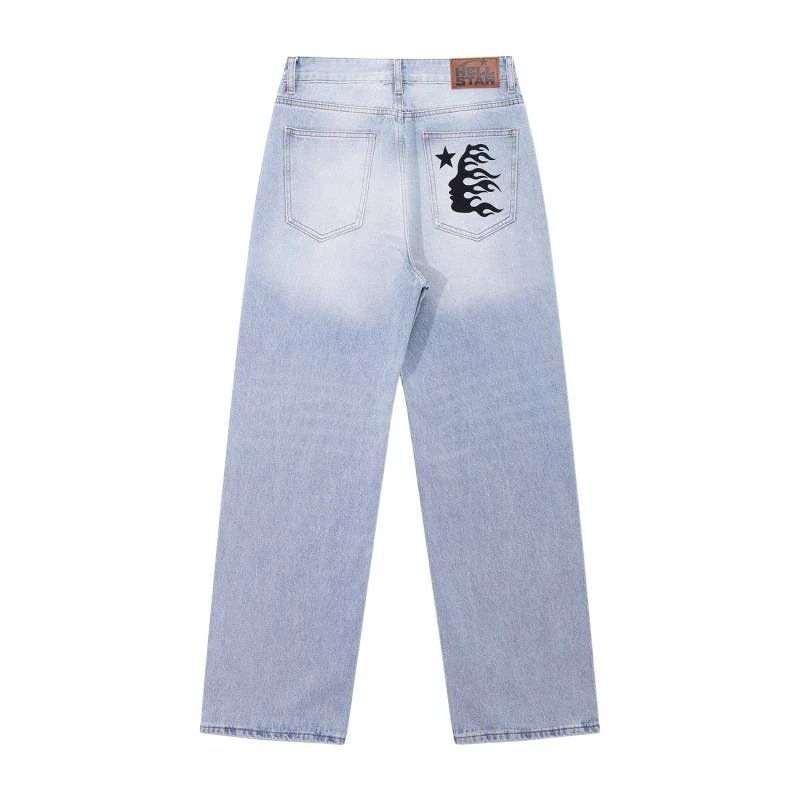 Hellstar Jeans Light-wash graphic-print image 5