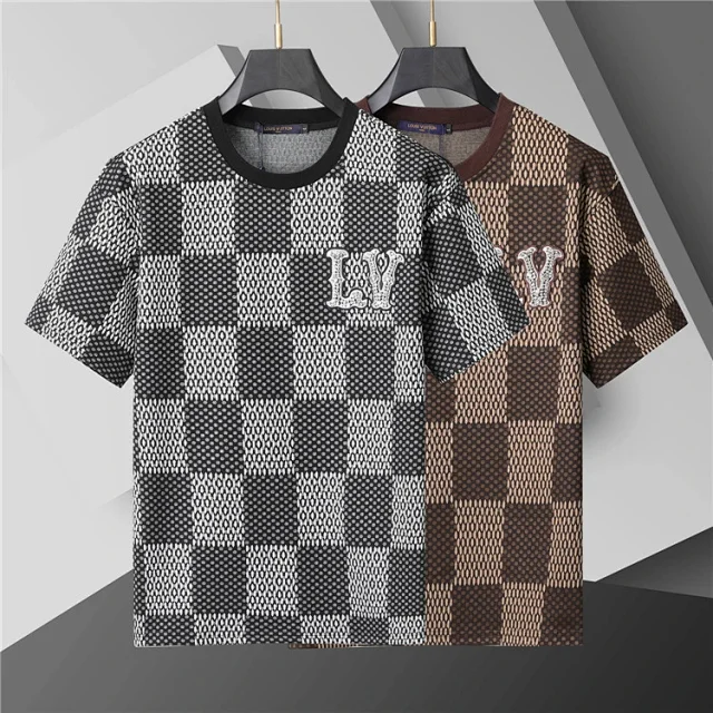 Louis Vuitton T-Shirts Short-Sleeve Crew-Neck Logo-Print T-Shirt product detail image 5