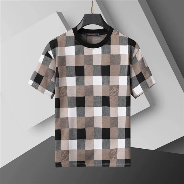 Louis Vuitton T-Shirts Short-Sleeve Crew-Neck Logo-Print T-Shirt product detail image 15
